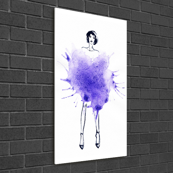 Acrylic wall art Fashion illustration