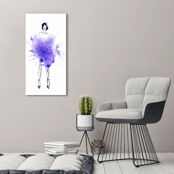 Acrylic wall art Fashion illustration