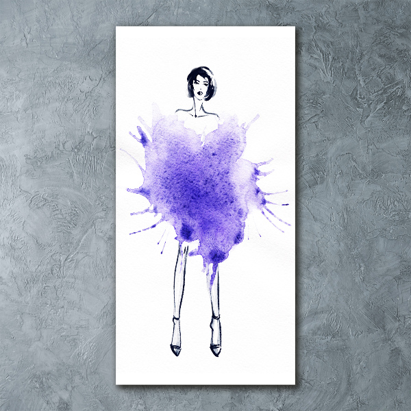 Acrylic wall art Fashion illustration