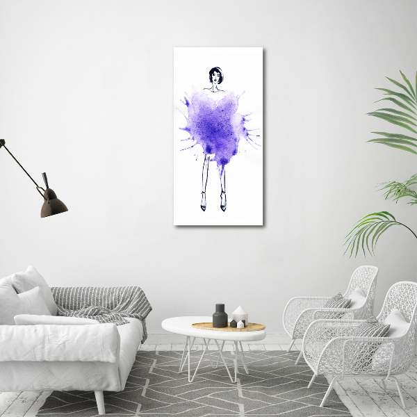 Acrylic wall art Fashion illustration