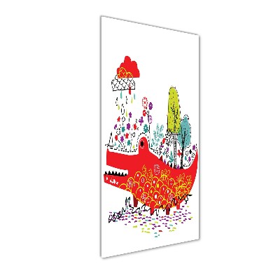 Acrylic wall art Crocodile