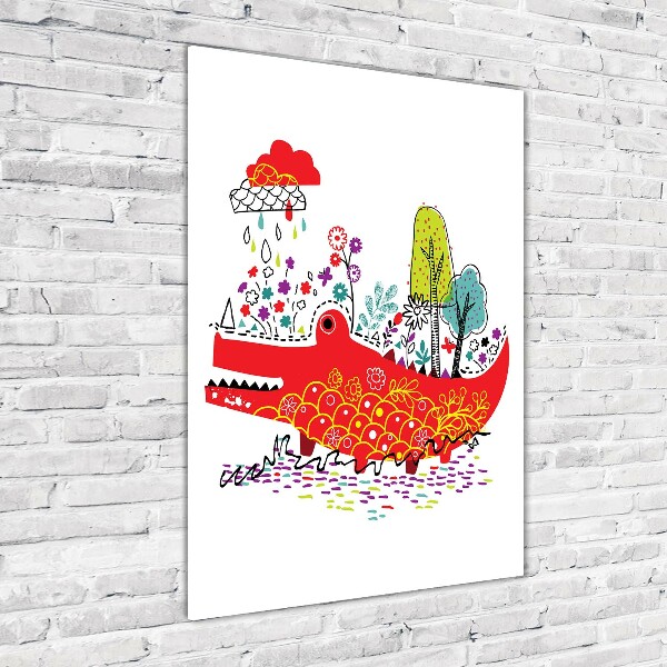 Acrylic wall art Crocodile