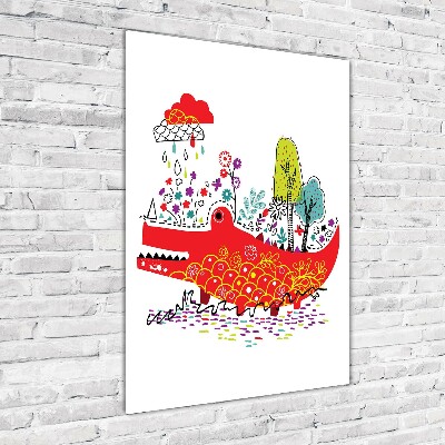 Acrylic wall art Crocodile