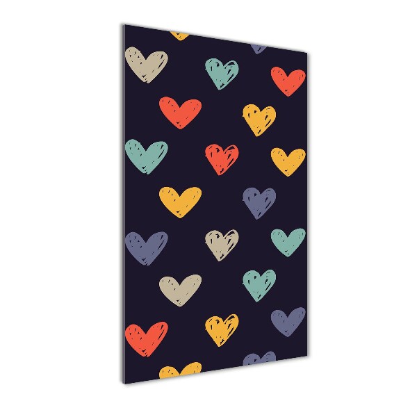 Colorful hearts