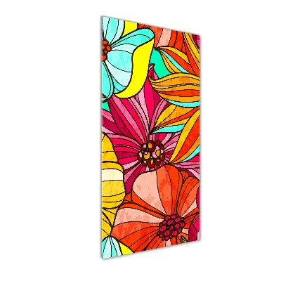 Print on acrylic glass Colorful flowers