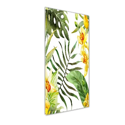 Print on acrylic Tropical flowers