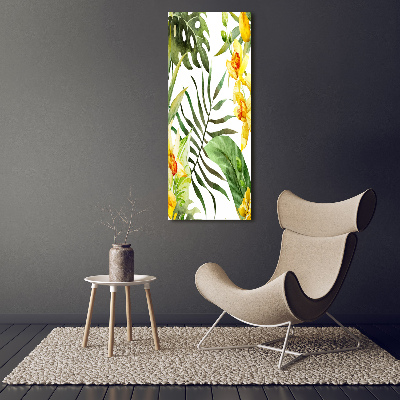 Print on acrylic Tropical flowers