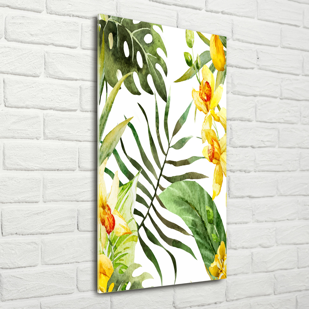 Print on acrylic Tropical flowers