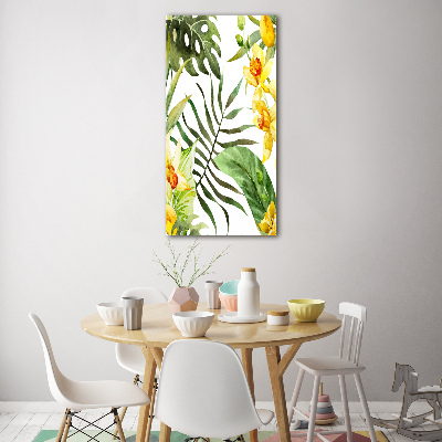 Print on acrylic Tropical flowers