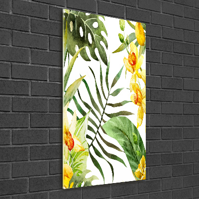 Print on acrylic Tropical flowers