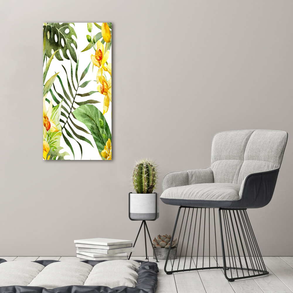 Print on acrylic Tropical flowers