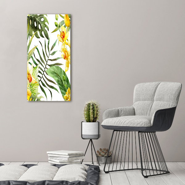 Print on acrylic Tropical flowers