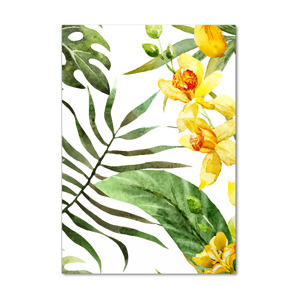 Print on acrylic Tropical flowers