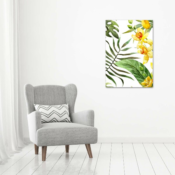 Print on acrylic Tropical flowers