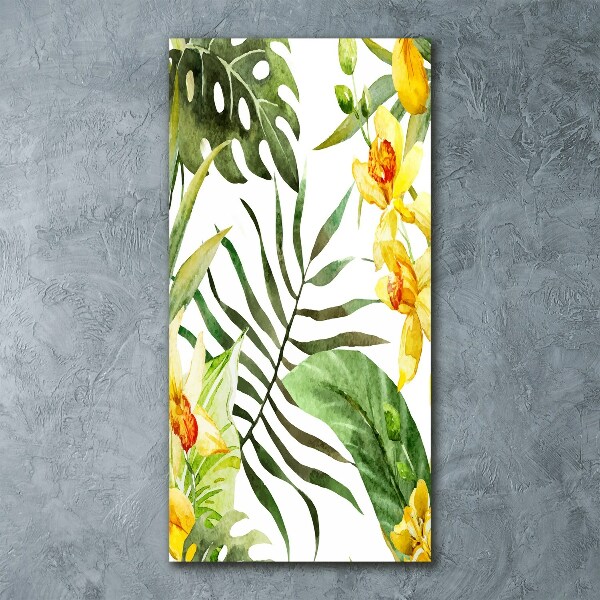 Print on acrylic Tropical flowers