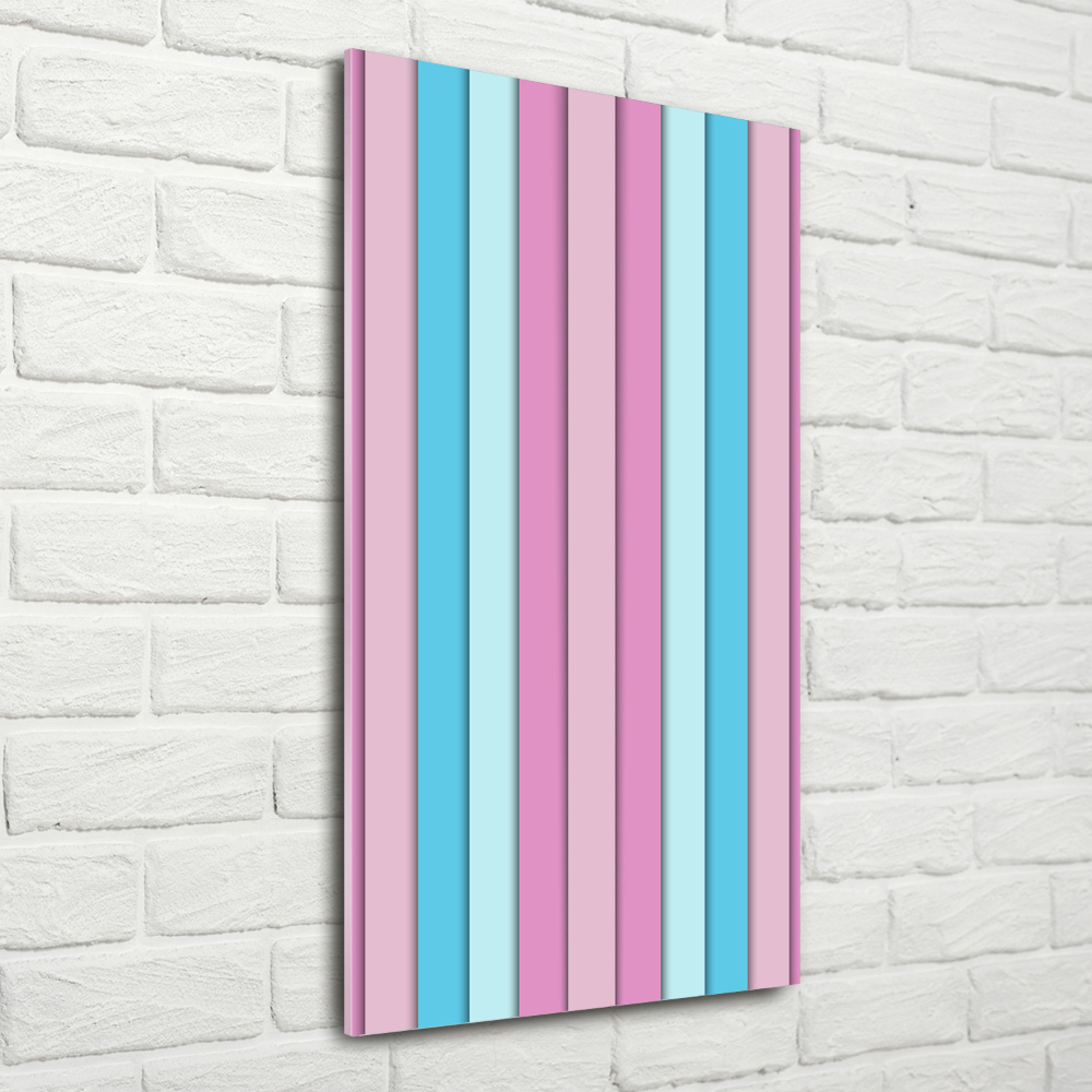 Wall art acrylic Colorful stripes