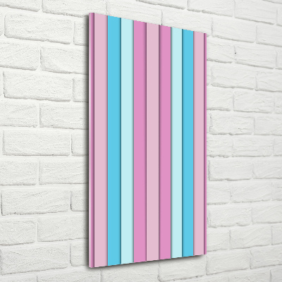 Wall art acrylic Colorful stripes