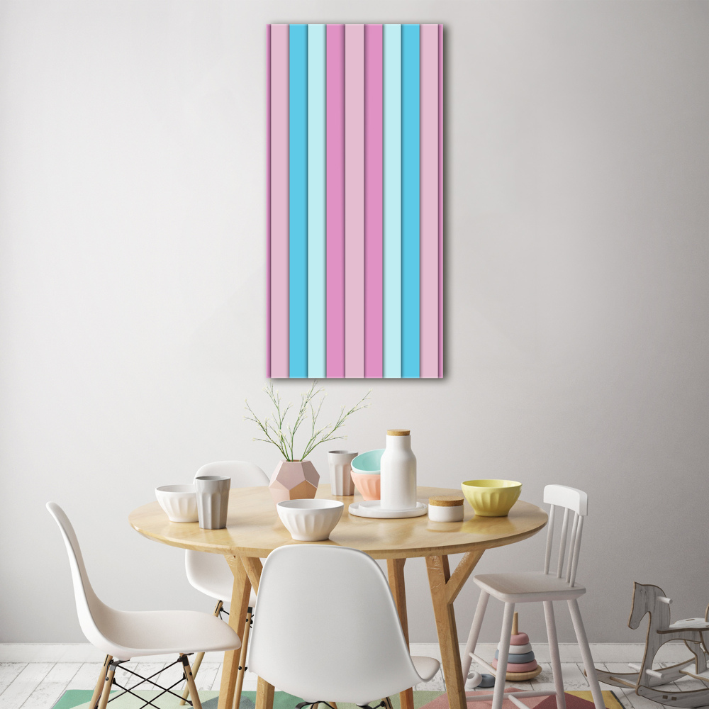 Wall art acrylic Colorful stripes