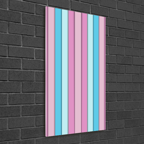 Wall art acrylic Colorful stripes