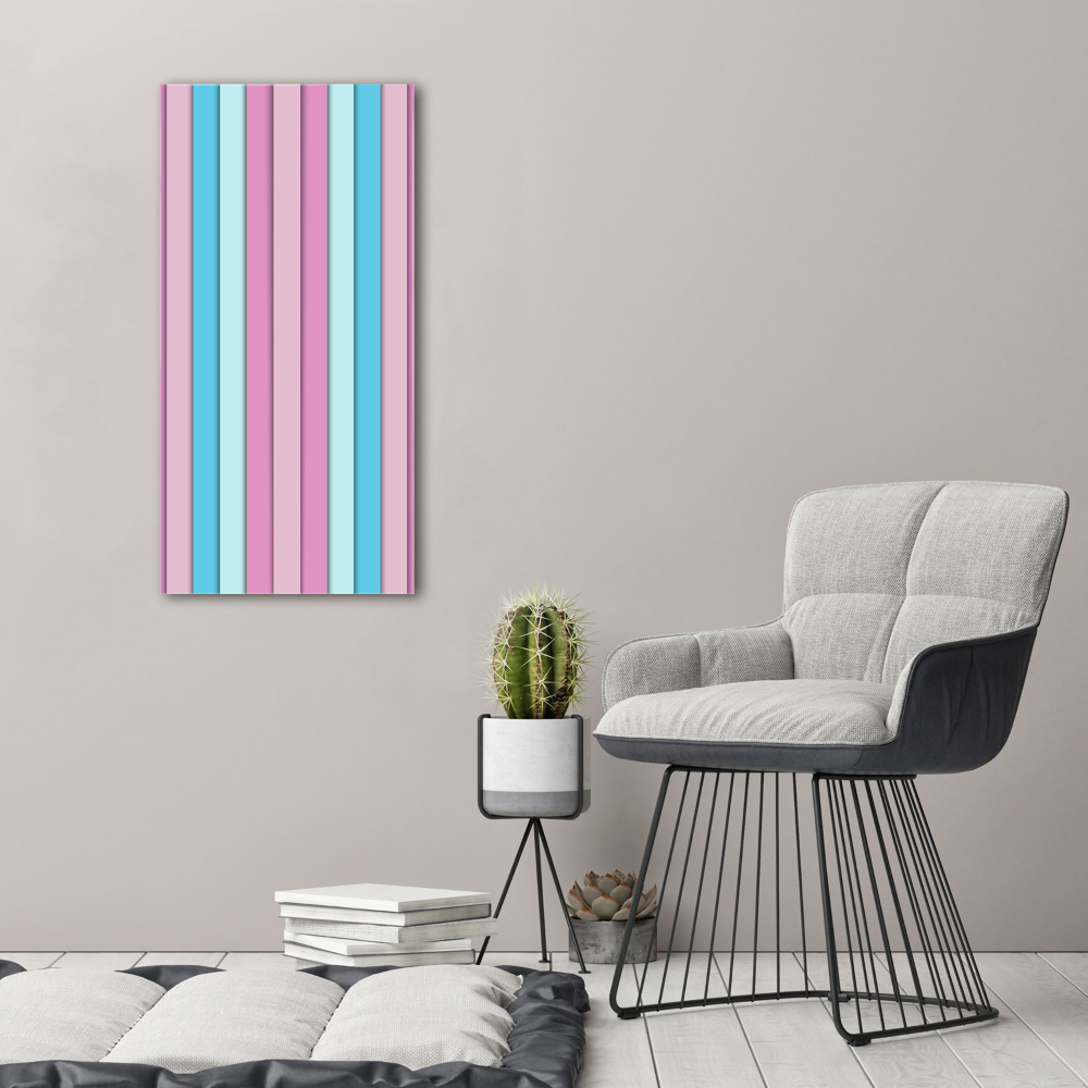 Wall art acrylic Colorful stripes