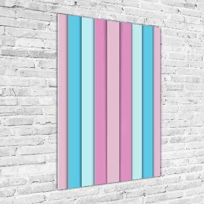 Wall art acrylic Colorful stripes