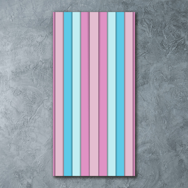 Wall art acrylic Colorful stripes