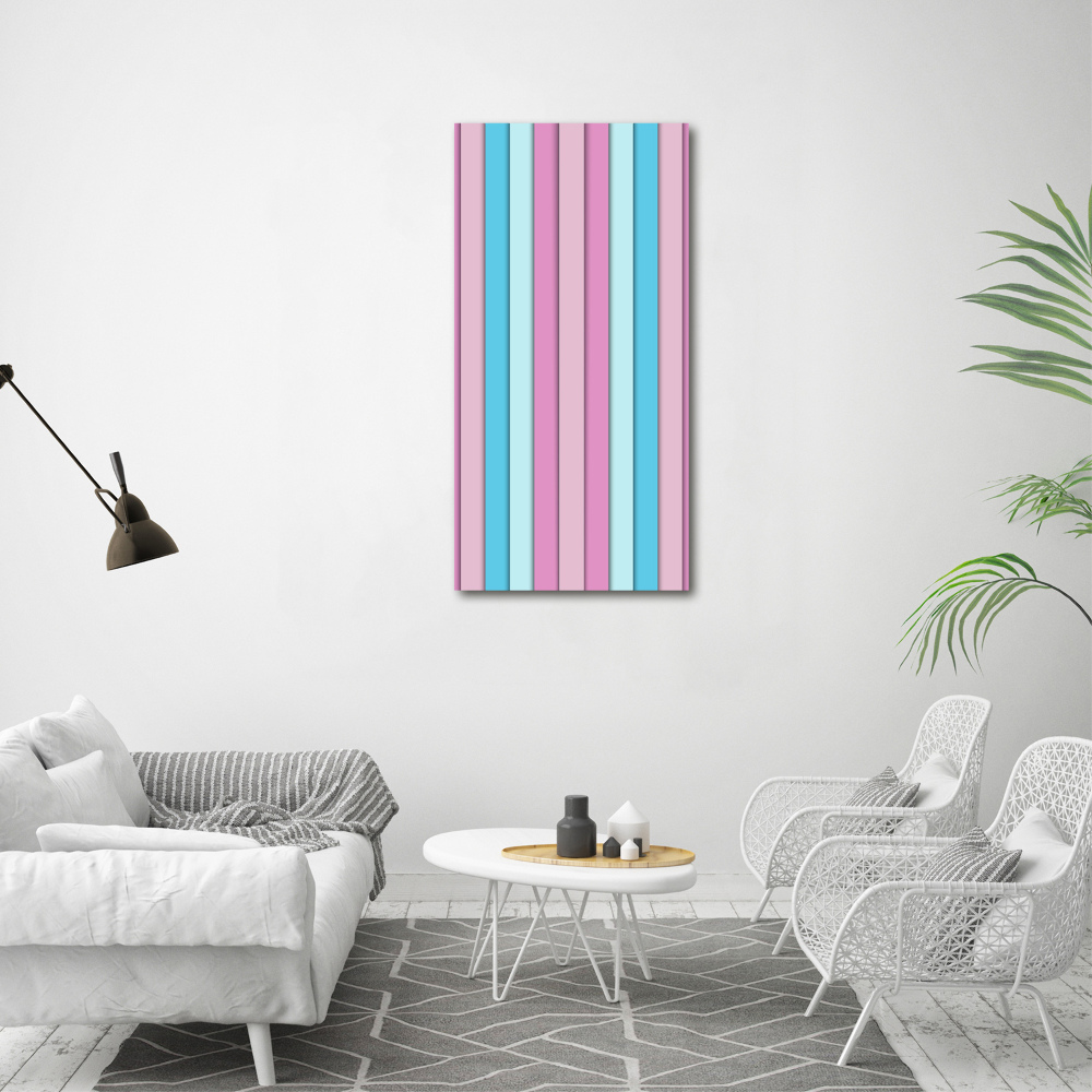 Wall art acrylic Colorful stripes