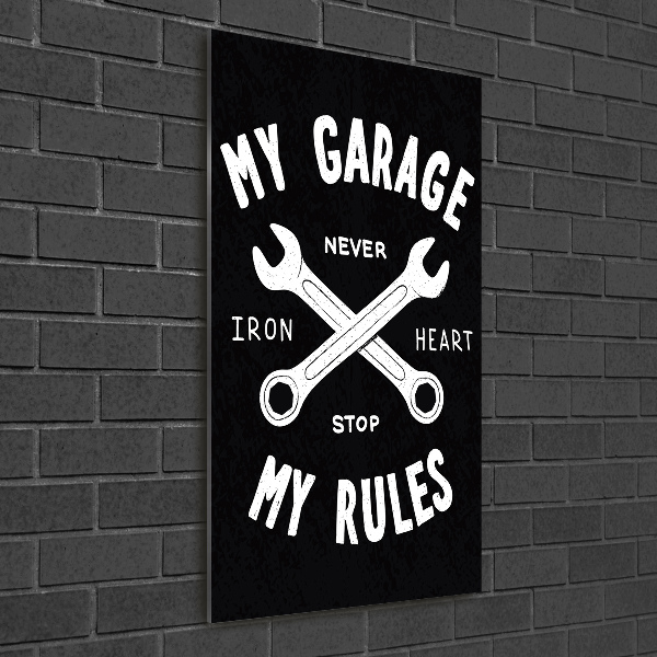 Acrylic wall art My garage