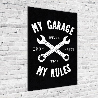 Acrylic wall art My garage