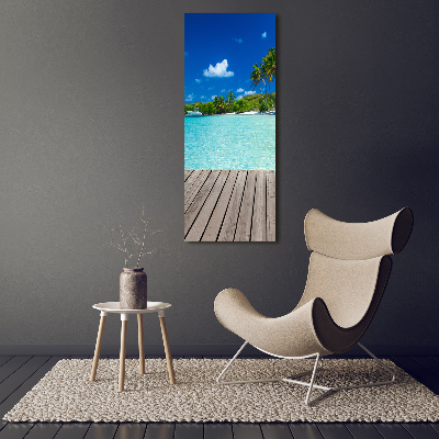 Print on acrylic Tropical beach