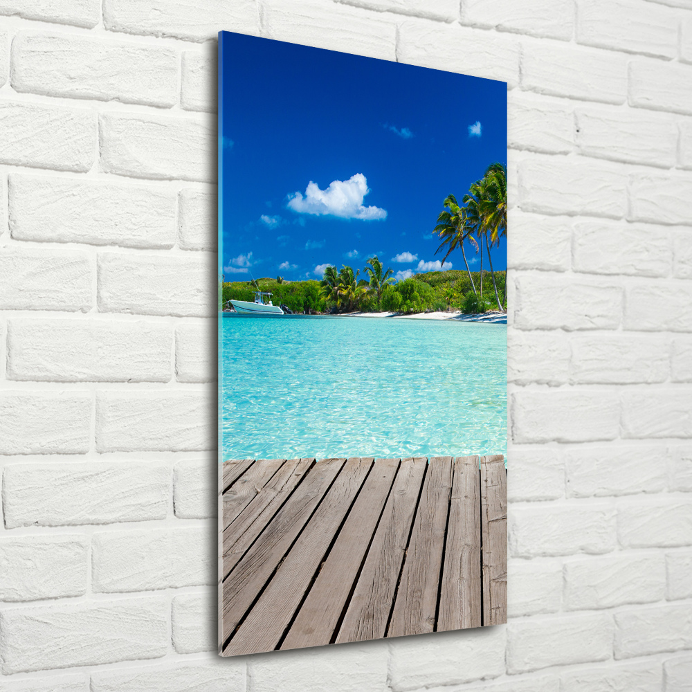 Print on acrylic Tropical beach