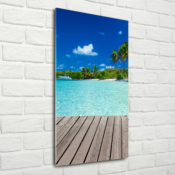 Print on acrylic Tropical beach