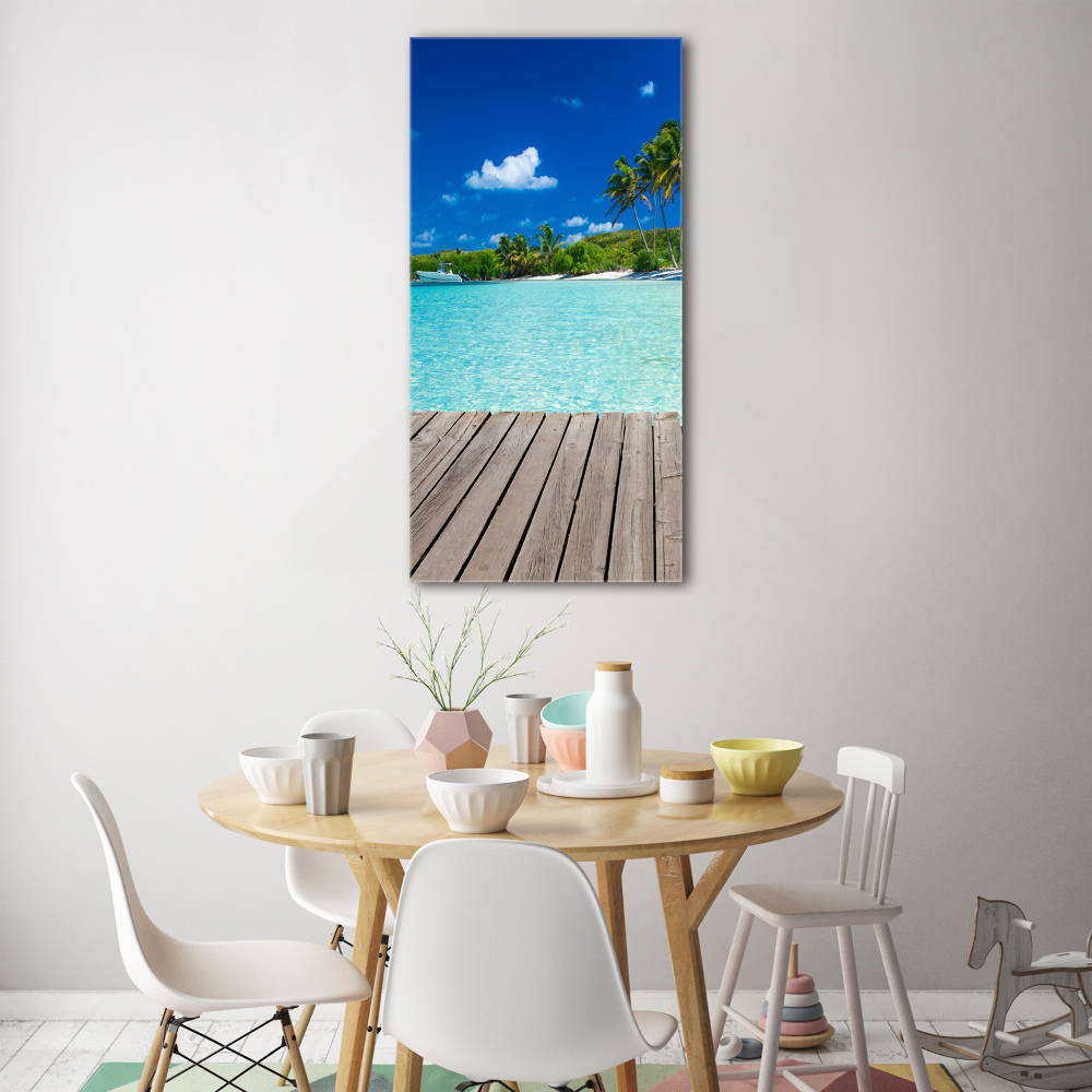 Print on acrylic Tropical beach