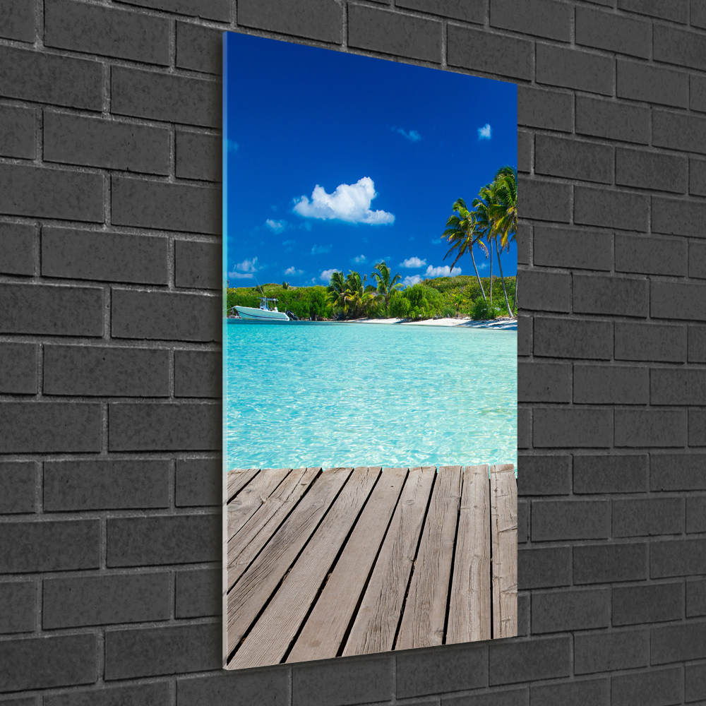 Print on acrylic Tropical beach