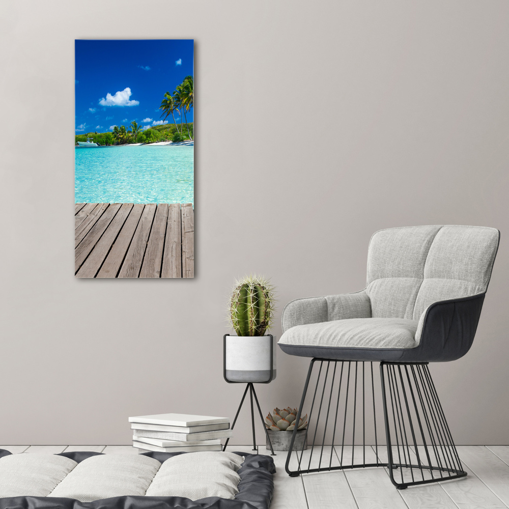 Print on acrylic Tropical beach