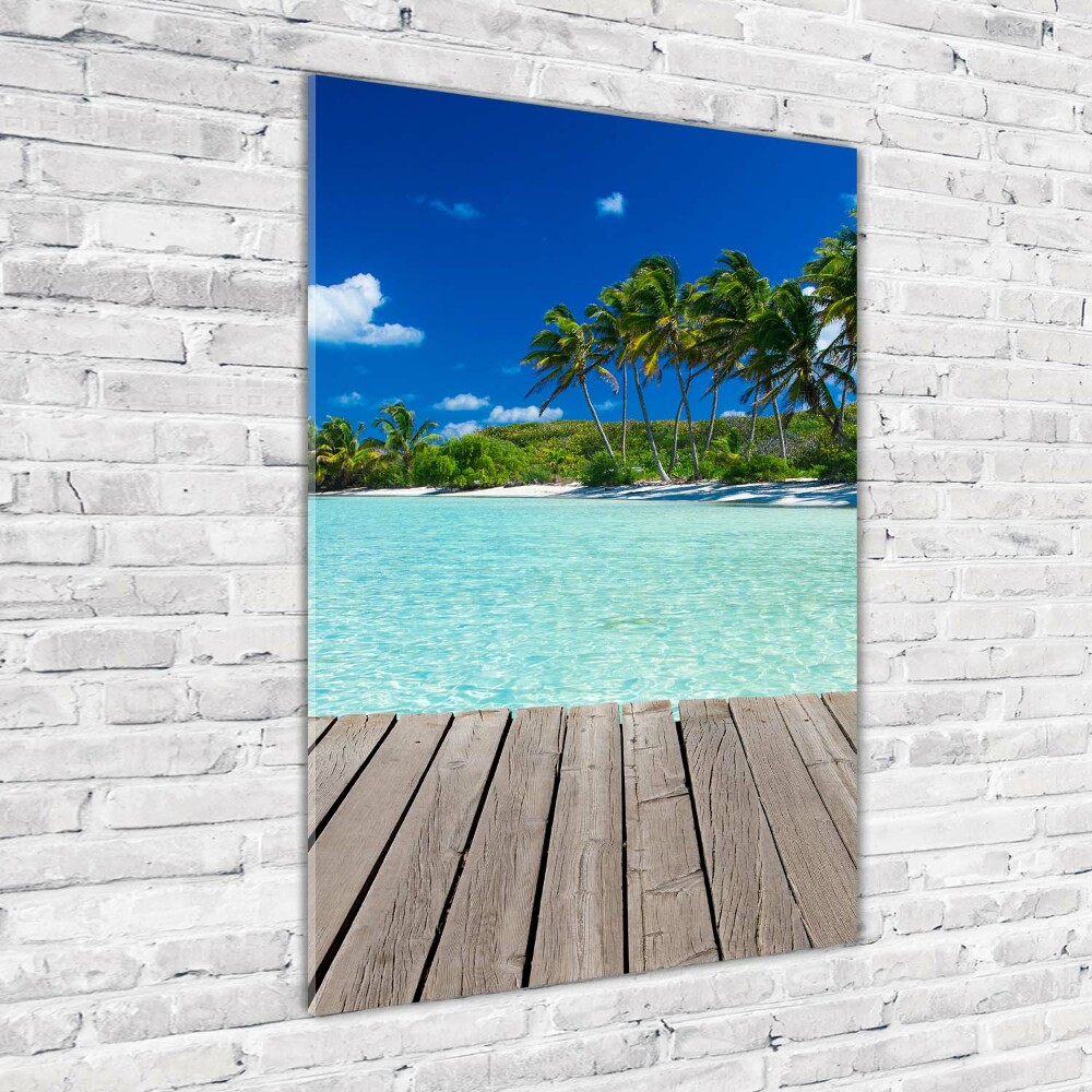 Print on acrylic Tropical beach