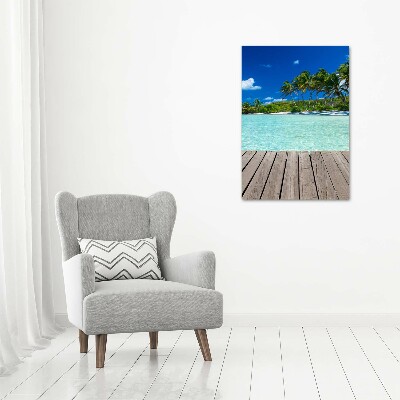 Print on acrylic Tropical beach