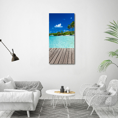 Print on acrylic Tropical beach