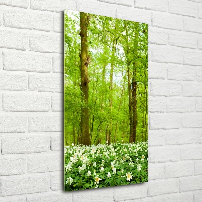 Print on acrylic Flowers in the forest