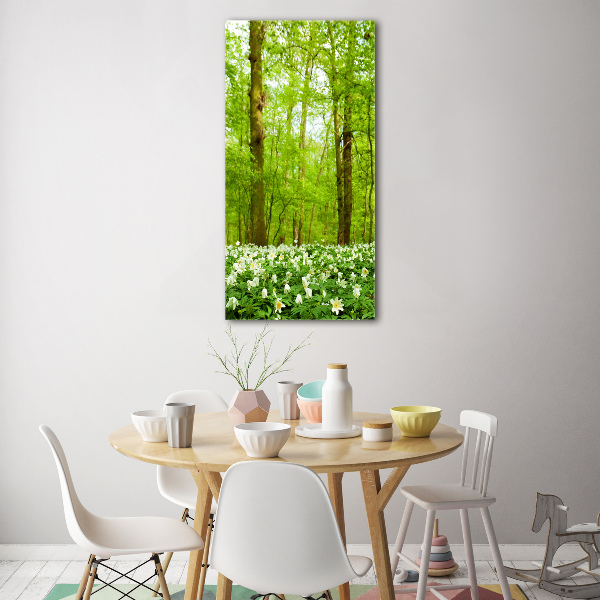 Print on acrylic Flowers in the forest