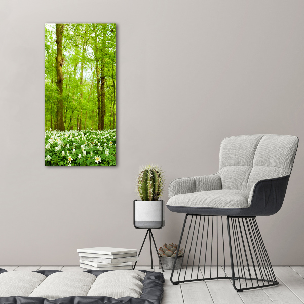 Print on acrylic Flowers in the forest