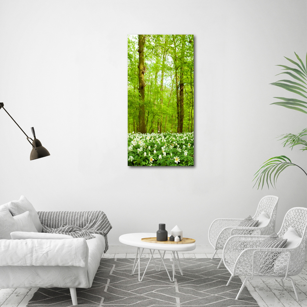 Print on acrylic Flowers in the forest