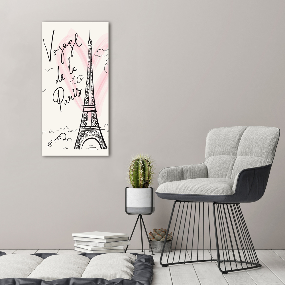 Acrylic wall art Eiffel Paris tower