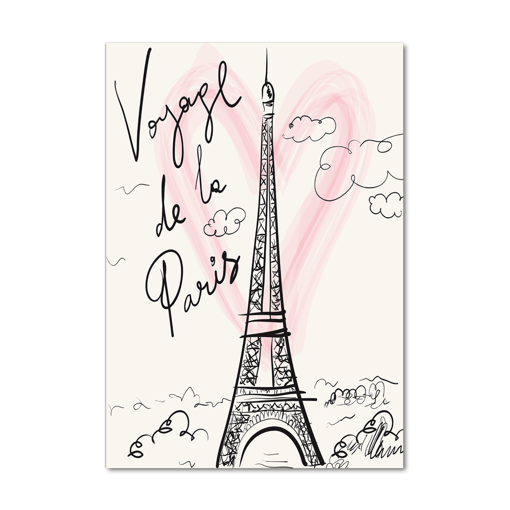 Acrylic wall art Eiffel Paris tower