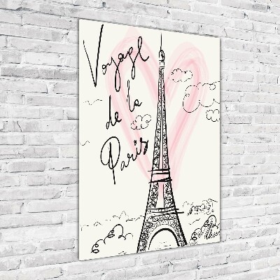 Acrylic wall art Eiffel Paris tower