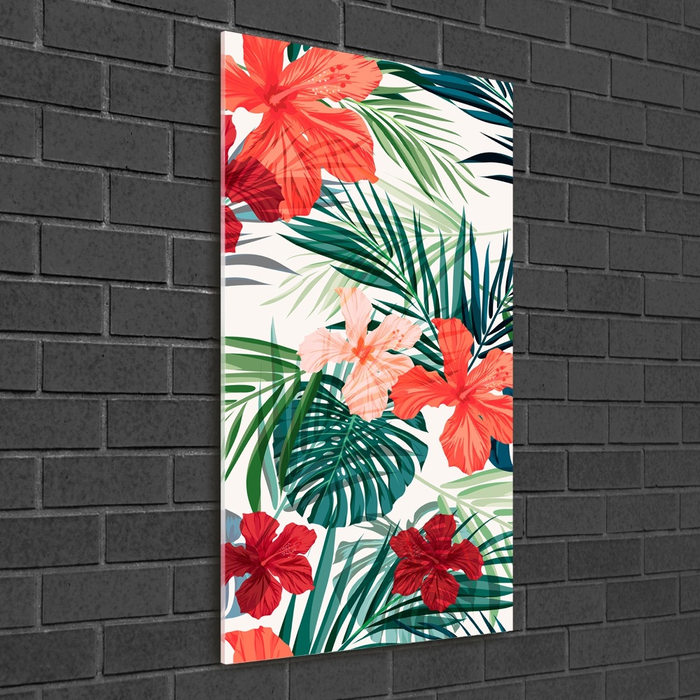 Print on acrylic Hawaiian flowers