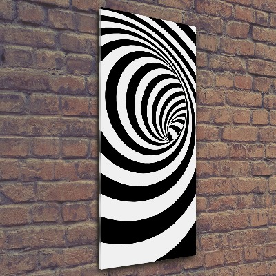 Wall art acrylic Striped spiral