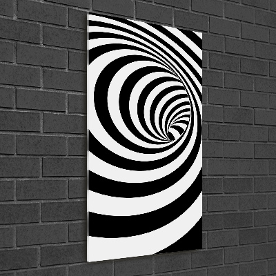 Wall art acrylic Striped spiral