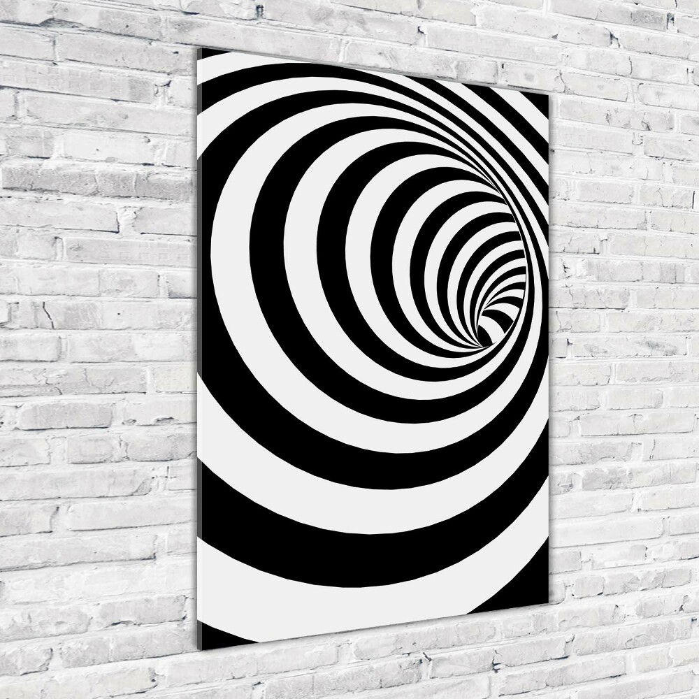 Wall art acrylic Striped spiral