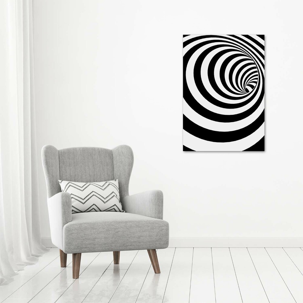 Wall art acrylic Striped spiral